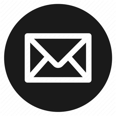 Circle Circular Email Envelope Message Round Web Icon Download