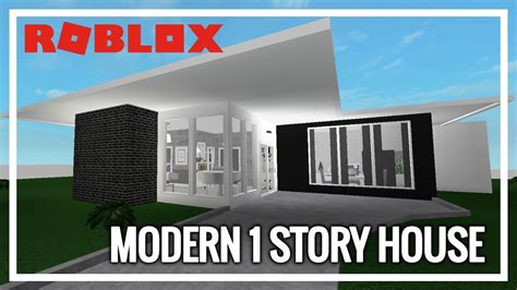 Roblox Welcome To Bloxburg Modern 1 Story House 27k Youtube
