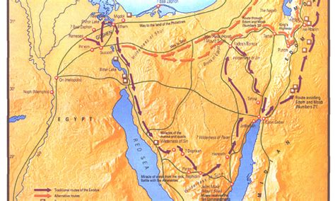 Map Exodus Route Maranatha Tours Travel Through The Bible Blog