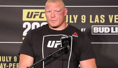 Ufc Heavyweight Brock Lesnar Addresses Possible Doping Violation Mma