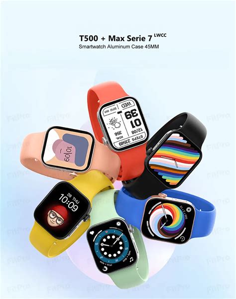 Smartwatch T500 Max Serie 7 Lwcc Edition Aluminum Case 45mm