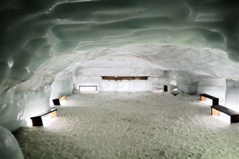Interior Of Massiv Glacier In Iceland Stock Photo Image Of Travel