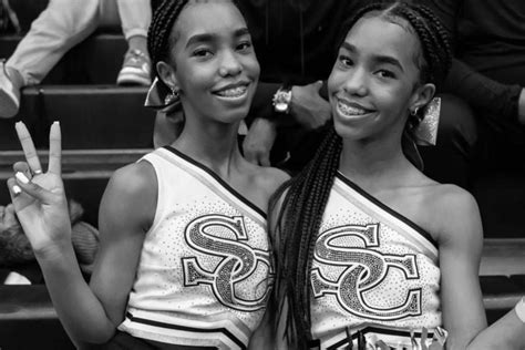 The Combs Twins Show Off Their Cheerleading Chops In Front Of Their