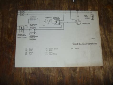 Case 1835c Skid Steer Loader Electrical Wiring Diagram Schematic Manual