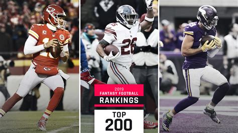 Former nfl wr vincent jackson was found dead monday morning at the homewood suites in brandon, florida. Updated 2019 Fantasy Football Rankings: Top 200 Cheat ...