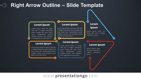 Right Arrow Outline For Powerpoint And Google Slides Presentationgo