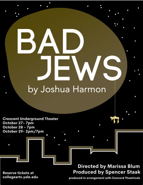 Bad Jews Yale College Arts