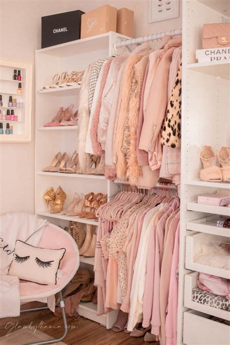 Pink Walk In Closet And Beauty Room Reveal Closet Decor Wardrobe Room Room Closet