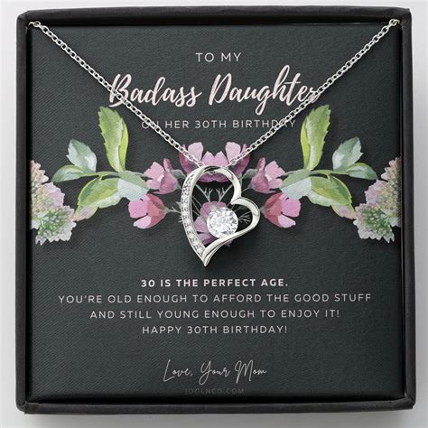 30th Birthday T For Daughter 30th Birthday Necklace For Daughter Shineon