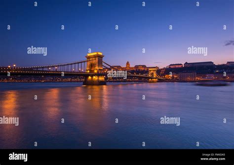Széchenyi Chain Bridge Budapest Hungary Stock Photo Alamy