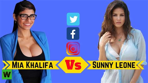 Sunny Leone Vs Mia Khalifa Comparison Who Is The Best Youtube
