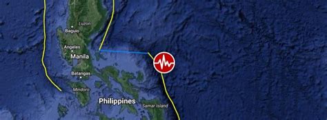 strong and shallow m6 6 earthquake hits off the coast of the philippines the watchers