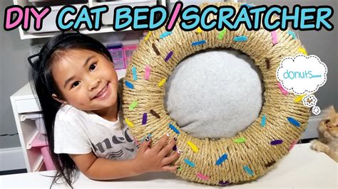 If you want to deck your house with this year's biggest this diy wire cacti project is a fantastic craft idea for kids playrooms as they're colorful, fun fancy hanging a diy watercolor cacti garland at your next shindig? DIY Donut Cat Bed and Scratcher | No-Sew Cat Bed Tutorial ...
