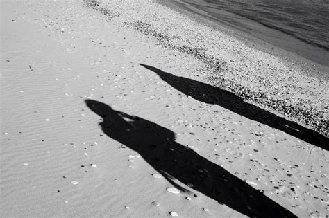 Cold Beach Shadows Bw Free Photo Download Freeimages
