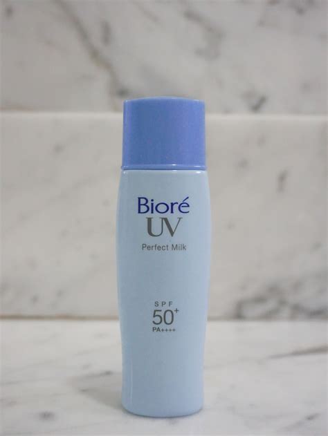 Biore kao uv perfect milk sunscreen water spf50+ pa++++ 40ml japan. Resenha: Bioré Perfect Milk - Any tips