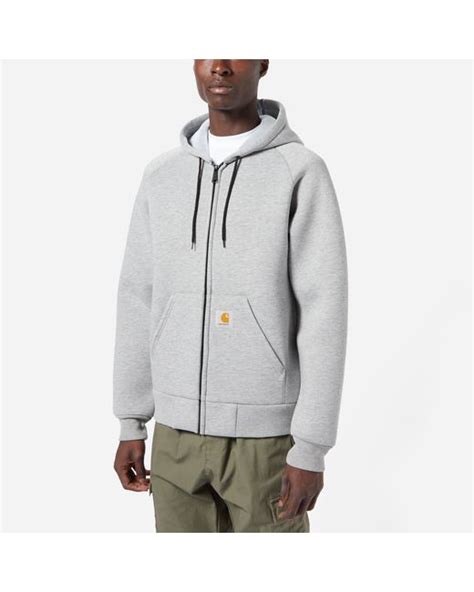 Carhartt Wip Car Lux Hooded Jacket In Gray For Men Lyst