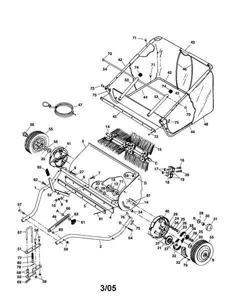 Brinly Lawn Sweeper Parts Diagram