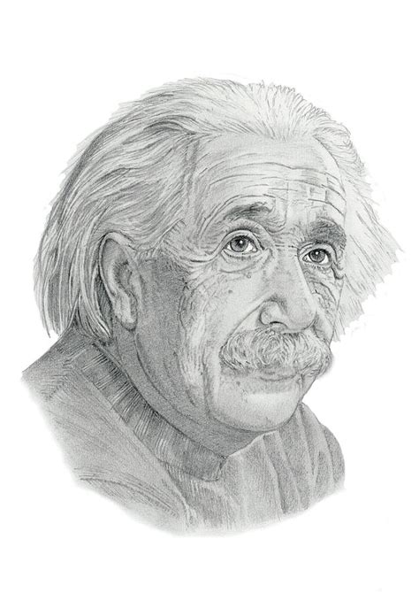 Einstein Pencil Drawing