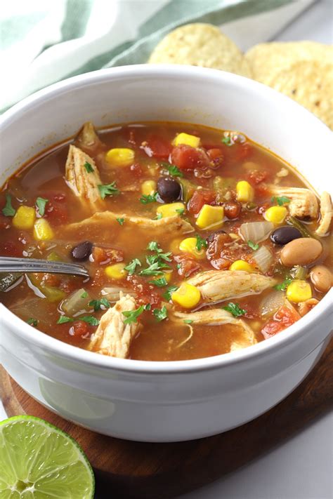How to make slow cooker chicken taco soup. Slow Cooker Chicken Taco Soup - The Toasty Kitchen