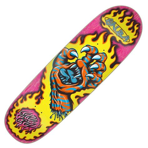 Santa Cruz Skateboards Salba Tiger Hand Shaped Skateboard Deck 925