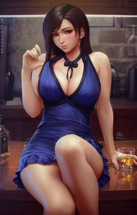 Eiko On Twitter Rt Sciamano240 Tifa In Her Blue Dress From Final