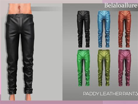The Sims Resource Belaloallurepaddy Leather Pants