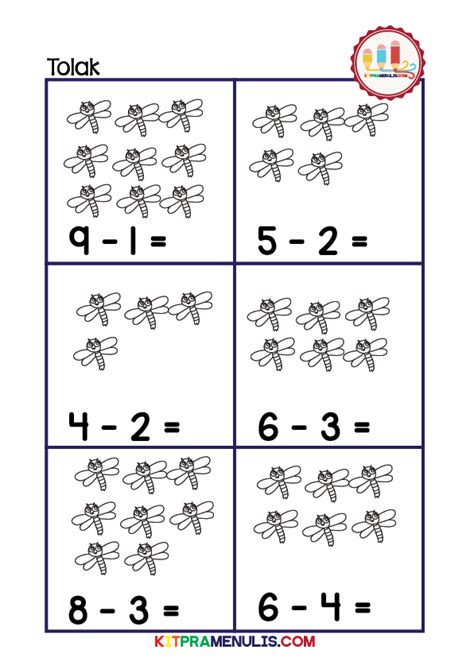 Soalan peperiksaan akhir tahun matematik tahun 1 2015 via www.pinterest.co.uk. Latihan Matematik Operasi Tolak PrasekolahKitPraMenulis ...