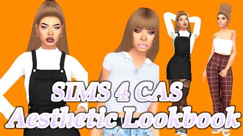 Aesthetic Lookbook Sims 4 Cas Cc Folder And Sim Download Youtube