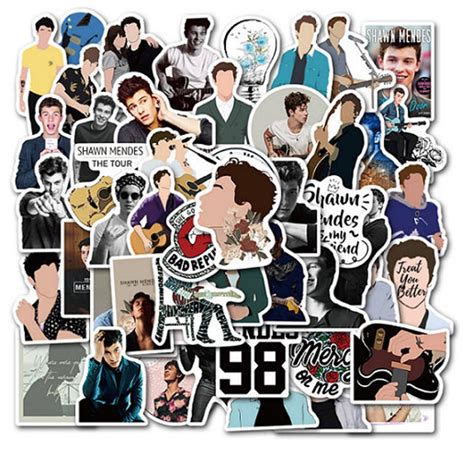 Shawn Mendes Sticker Pack 50pcs Etsy