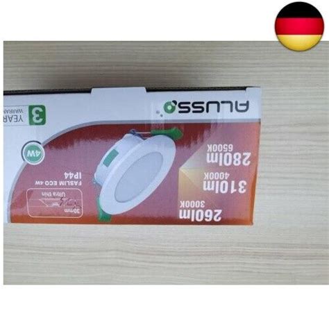 Alusso Led Einbaustrahler V Mm Dimmbar W Led Spot Ultra Flach Lm Ip Ebay