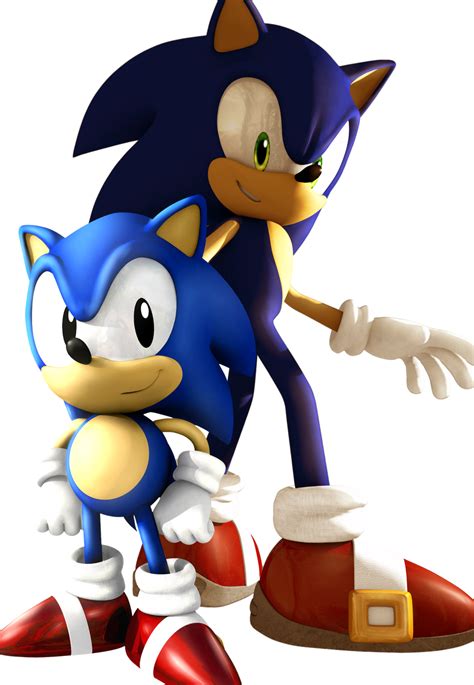 Classic And Modern Sonic By Zunachina On Deviantart