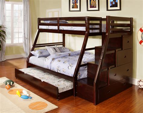 Twin Over Full Staircase Bunk Bed With Trundle — Mindys Home Goods