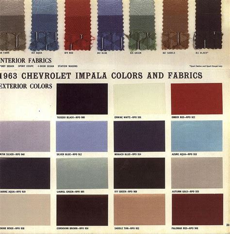Chevrolet Impala Color Interiors By Ghrobins Grobins Via Flickr