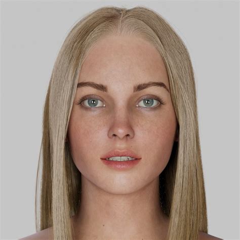 Realistic Female D Model Rigged Free Free Rigged D Models