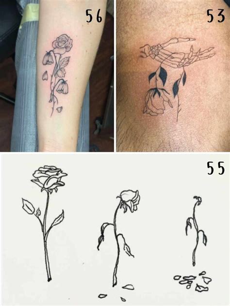 57 Wilting Dead Flower Tattoo Ideas Tattoo Glee
