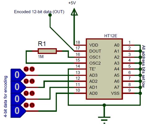 Ht12e Encoder Ic Pin Diagram Uses Equivalents And Datasheet