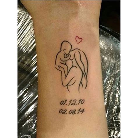 Mom And Baby Tattoo