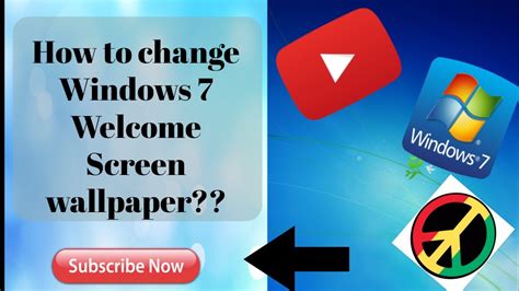 How To Change Windows 7 Welcomelogin Screen Background Youtube