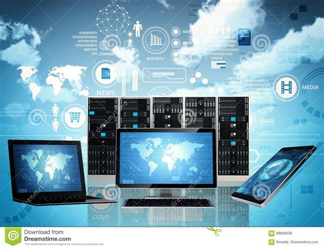 Connecting a computer or other network device to the internet can be surprisingly difficult. Internet Connection Equipment Stock Photo - Image of ...