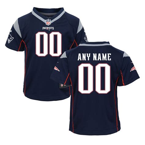 Nike New England Patriots Toddler Navy Custom Game Jersey