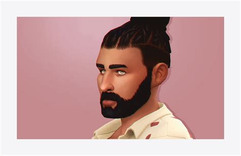 The Black Simmer Undercut Dreads Recolor By Qwertysims