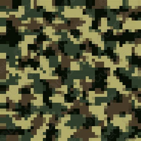 Urban Camouflage Background Army Military Pattern Green Pixel Fabric