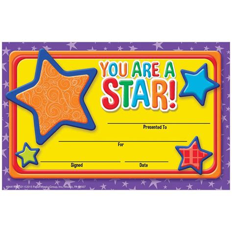You Are A Star Award Classroom Essentials Scholastic Canada