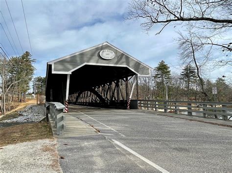 Saco River Covered Bridge In Conway New Hampshire Spanning Saco River