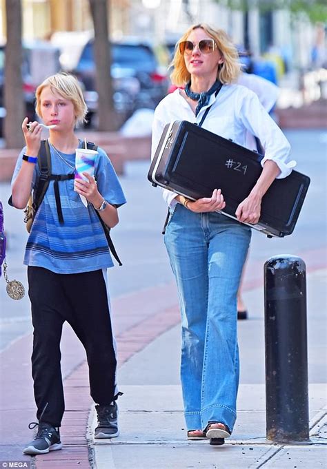 Naomi Watts Cuts A Casual Figure With Son Alexander In New York Daily