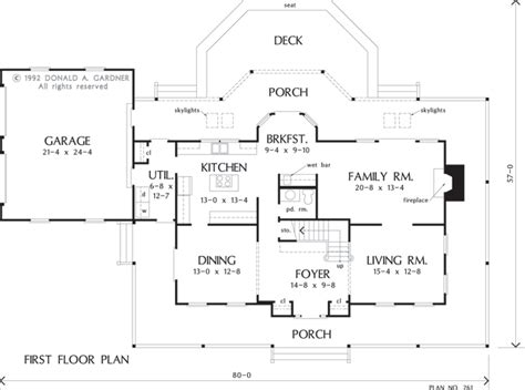 First Floor Plan Of The Warrenton House Plan Number 261 House Plans