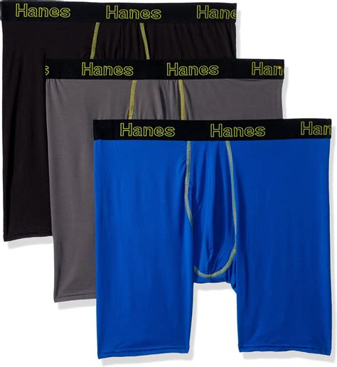 hanes men s comfort flex fit lightweight mesh long leg boxer brief 3 pack at amazon men s
