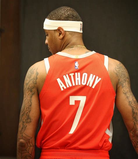 Carmelo Anthony In A Rocket Jersey 6th Man Or Starter I Dont Care He