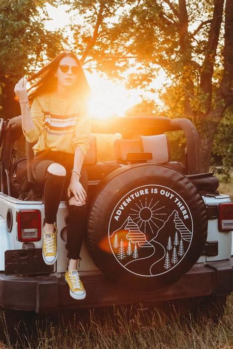 Jeep Tire Cover Adventure Is Out There Mountain Design Etsy Jeep Tire