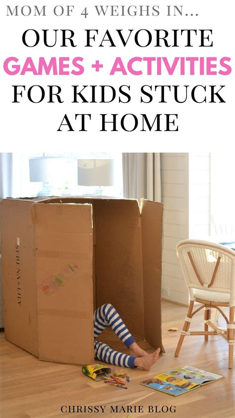 9 Activities For Kids Stuck At Home Activities For Kids Cardboard